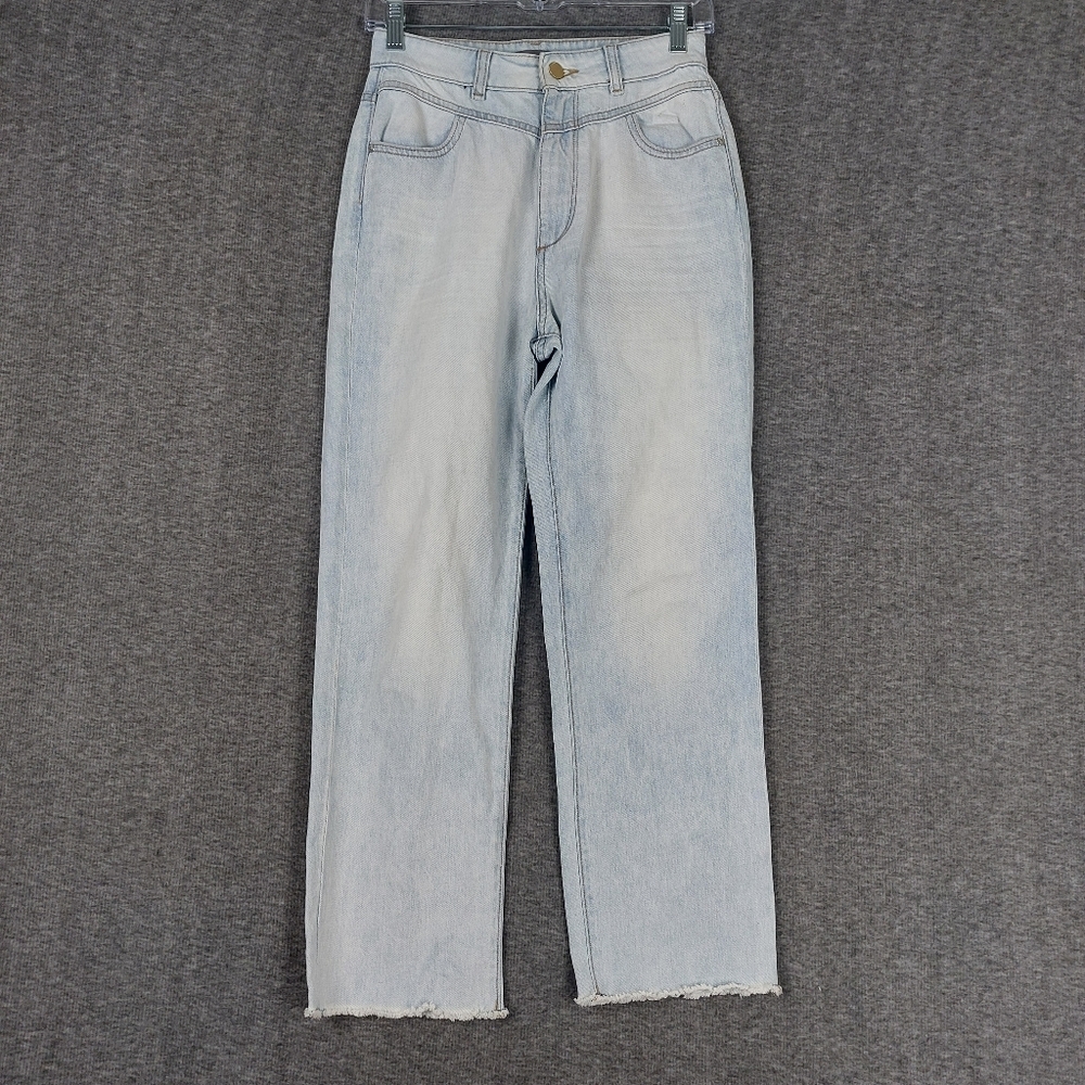 DL1961 WOMENS JERRY HIGH RISE VINTAGE STRAIGHT BLUE JEAN LIGHT WASH DENIM 25
